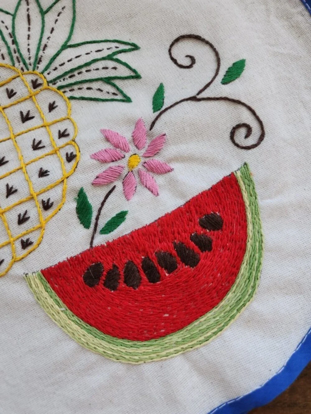 Handmade Embroidered Cloth Tortilla Warmer 11